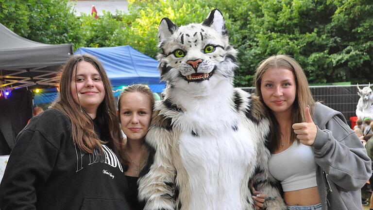 Viele Maskottchen belebten das Frickenhäuser Seefest.