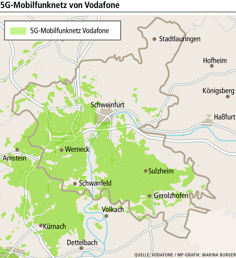 Mobilfunk: Wo Telekom und Vodafone ihr 5G-Netz ausbauen Mobilfunk: Wo Telekom und Vodafone ihr 5G-Netz ausbauen
