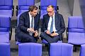Lars Klingbeil und Friedrich Merz       -  Vielleicht bald Vize und Kanzler?: Die Vorsitzenden von SPD und CDU, Lars Klingbeil und Friedrich Merz. (Archivbild)