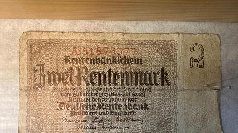 Geldscheine aus der Sammlung von Alois Tremer aus Sulzthal. - Geldscheine aus der Sammlung von Alois Tremer aus Sulzthal. Geldscheine aus der Sammlung von Alois Tremer aus Sulzthal. - Geldscheine aus der Sammlung von Alois Tremer aus Sulzthal.