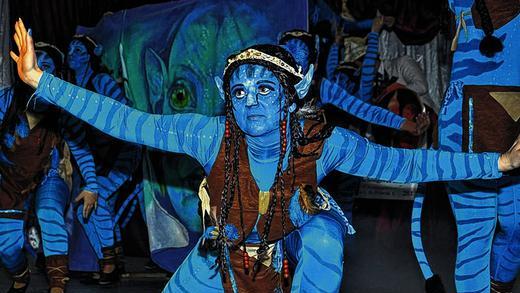 Außerirdisch:  Showtanz &bdquo;Avatar&ldquo; der Showtanzguppe Eisingen.