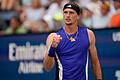 ATP-Tour - US Open       -  Alexander Zverev bejubelt den Einzug in die dritte Runde.