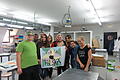 In praktischen Workshops erhalten polnische und deutsche Jugendliche Einblicke in unterschiedliche Berufe z. B. des Malers und Lackierers. Foto: Don Bosco Berufsschule