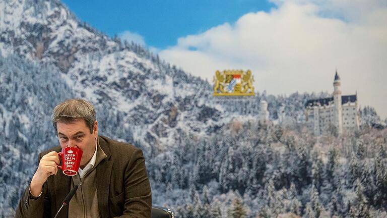 Lange Zeit ein Verfechter der schärfsten Corona-Regeln, jetzt ein Vorreiter für schnelle Lockerungen der Einschränkungen: Bayerns Ministerpräsident Markus Söder (CSU). Lange Zeit ein Verfechter der schärfsten Corona-Regeln, jetzt ein Vorreiter für schnelle Lockerungen der Einschränkungen: Bayerns Ministerpräsident Markus Söder (CSU).
