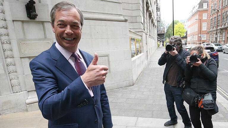 Gute Laune beim Wahlsieger Nigel Farage