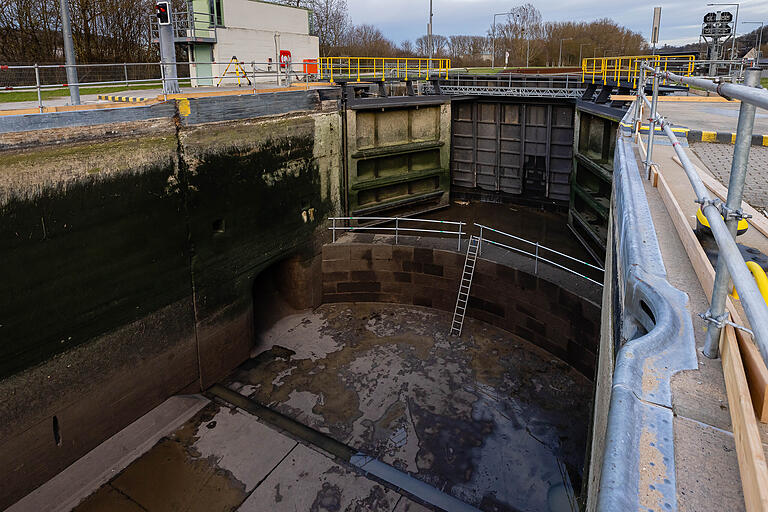 Voraussichtlich Ende März wird die Schleuse wieder geflutet. Voraussichtlich Ende März wird die Schleuse wieder geflutet.