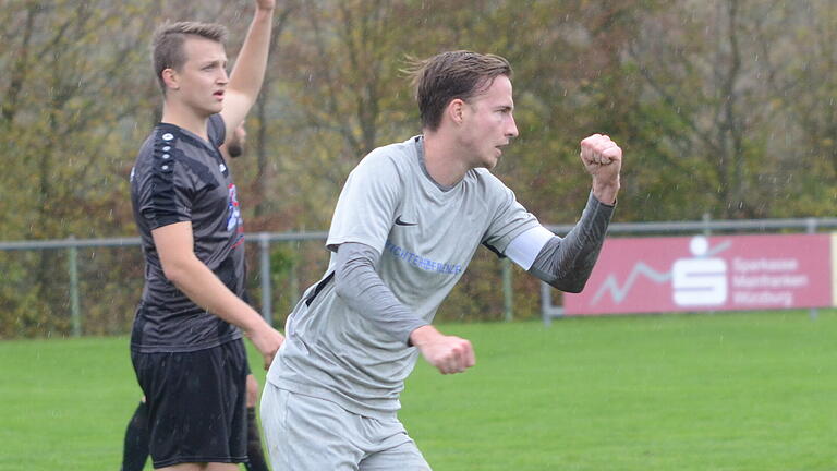 Fußball Kreisliga Würzburg 2, FC Wiesenfeld-Halsbach - FV Karlstadt am Sonntag, 27. Oktober 2019 in Halsbach: 2:1 für Wiesenfeld-Halsbach, Torschütze Marco Mehling