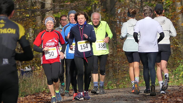 Gegenverkehr im Wald: Beim Zeiler Waldmarathon alles andere als ungewöhnlich.