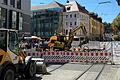 Die große Sommerbaustelle der WVV in der Innenstadt von Würzburg sorgt derzeit für viel Frust bei den Fahrgästen des Unternehmens.