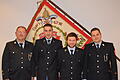 Die Feuerwehr Heßdorf wählte einen neuen Vorsitzenden. Im Bild von links: Steffen Langer, Andreas Fürsch, Maximilan Fella, Christian Ruoff.