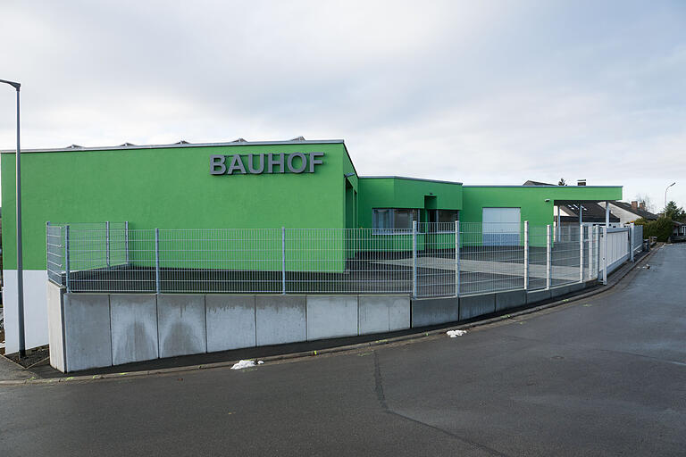 Der Bauhof der Gemeinde Gädheim, angeschlossen an das neue Feuerwehrhaus in Gädheim