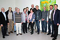 Die langjährigen Mitglieder des Ortsgeschichtlichen Arbeitskreises: (von links) Herbert Ludwig, Rudi Meinhardt, Werner Firnschild, Günther Bergmann, Anna Dahlser, Vorsitzende Britta Ritter, die stellvertretende Bürgermeisterin Karin Model, Ehrenvorsitzender Günther Birkle, der stellvertretende Vorsitzende Harald Leitherer, Heinz Jakob, Fritz Träber und Bürgermeister Volker Karb.