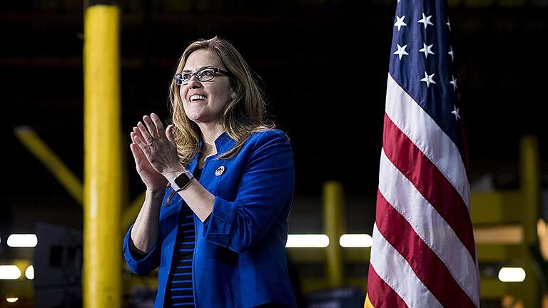 Virginia Democrats Rally       -  Jennifer Wexton: &bdquo;Ich werde Trump die Stirn bieten.&ldquo;