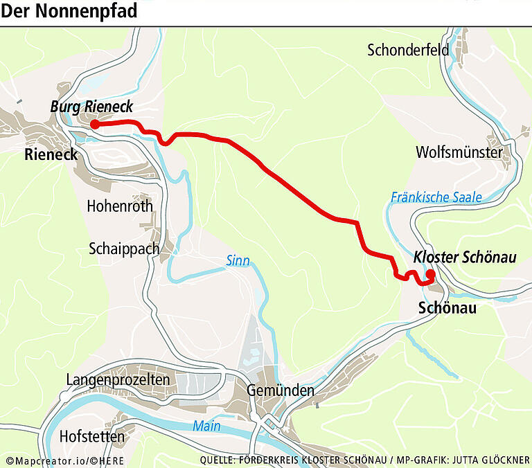 Nonnenpfad: Wandern auf den Spuren der unverheirateten Grafentöchtern