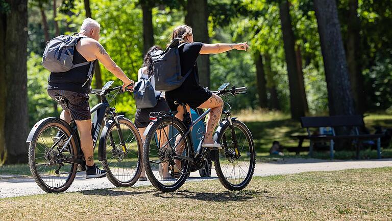 Ein Schönes Ziel für eine Radtour: Der Baggersee Schweinfurt.&nbsp;