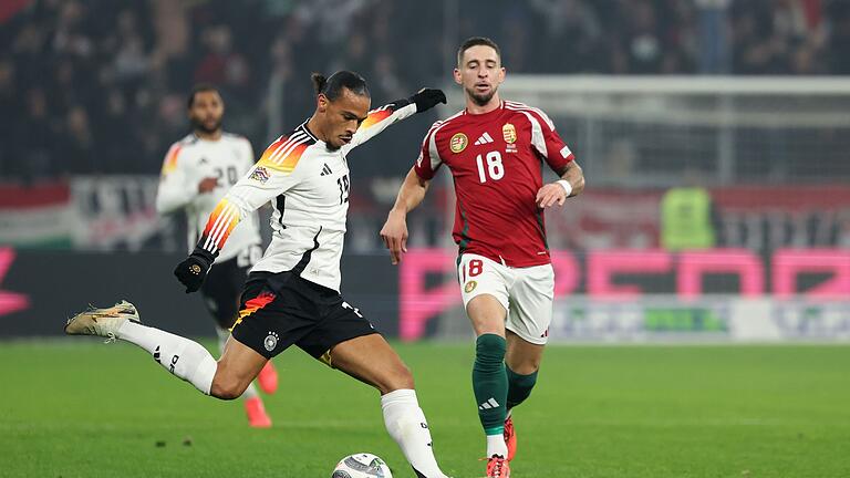 Ungarn - Deutschland       -  Leroy Sané versuchte viel, zum Abschluss kam der Bayern-Profi aber selten.