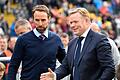 Gareth Southgate, Ronald Koeman       -  Treffen im EM-Halbfinale aufeinander: Englands Trainer Gareth Southgate (l) und Oranje-Coach Ronald Koeman.