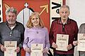 Ehrungen standen beim Sportschützenverein Nüdlingen an: (von links) 1. Vorsitzender Reinhold Hofmann, Harald Hofmann, Gerhard Fels, Brigitte Fels, Wolfgang Schupp, Brigitte Hammelmann, Antje Dörr und Pascal Dörr.       -  Ehrungen standen beim Sportschützenverein Nüdlingen an: (von links) 1. Vorsitzender Reinhold Hofmann, Harald Hofmann, Gerhard Fels, Brigitte Fels, Wolfgang Schupp, Brigitte Hammelmann, Antje Dörr und Pascal Dörr.