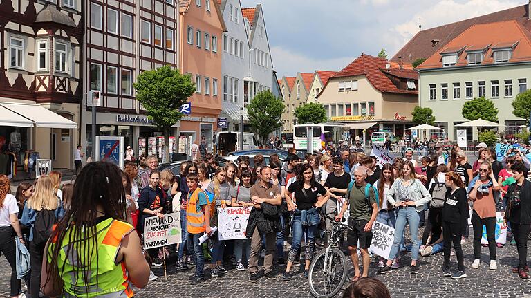 Auch Erwachsene gesellten sich zu den Schülern beim Fridays-for-Future-Klimastreik.