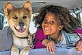 Annie (Quvenzhané Wallis) mit Hund Sandy.
