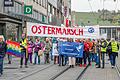 Rund 150 Menschen beteiligten sich am Samstag am Würzburger Ostermarsch mit dem Motto 'Friedensfähig statt kriegstüchtig - Friedensinitiativen stärken!'.