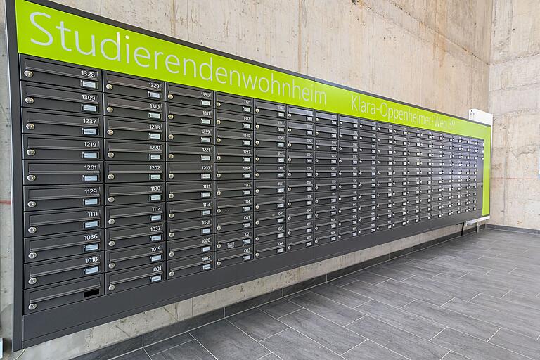 Ein Blick ins Innere des neuen Wohnheims, das 181 Studierenden einen Platz zur Verfügung stellt. Ein Blick ins Innere des neuen Wohnheims, das 181 Studierenden einen Platz zur Verfügung stellt.