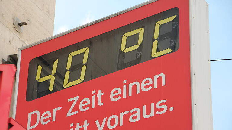 Hitzerekord in Würzburg       -  40 Grad heute in der Würzburger Innenstadt.