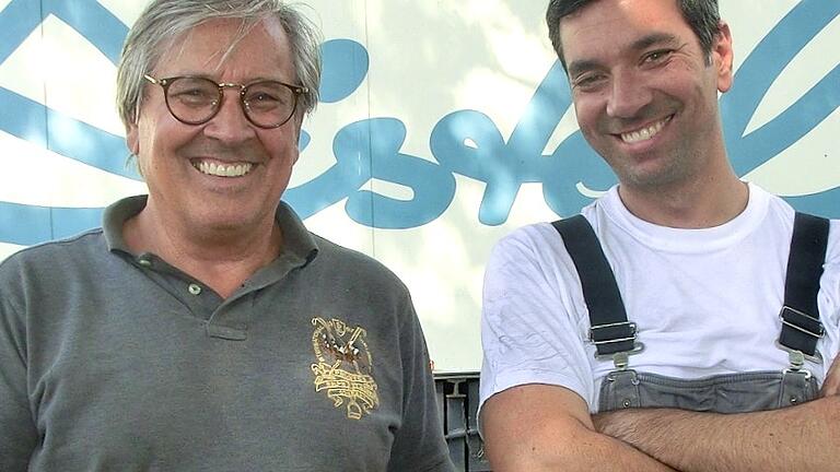 Vater und Sohn Heiner Distel sind zufrieden mit Kiliani 2021. Vater und Sohn Heiner Distel sind zufrieden mit Kiliani 2021.