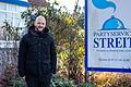 Das Schild verrät, was bis 2017 in den Räumlichkeiten in Klein Nürnberg am Stadtrand von Ebern geboten war. Sebastian Skorepa will es bald neu bekleben lassen.