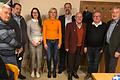 Neuwahlen bei der Europa-Union (von links): Edgar Schuck, Johannes Saal, Linda Schäfer, Marietta Eder, Joachim Kress, Kurt Vogel, Theodor Lausch, Paul Heuler.