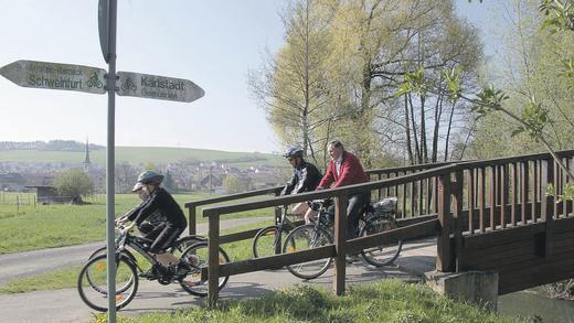 Mit dem Rad das Werntal erkunden: Der weitere Ausbau des Radwegenetzes könnte ein Bestandteil des ILE-Konzepts sein.