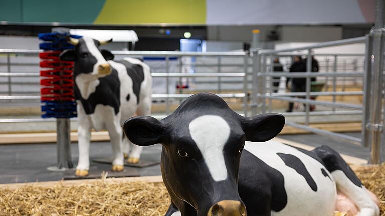 Grüne Woche       -  Wegen eines Falls von Maul- und Klauenseuche in Brandenburg waren etliche Tiere dieses Jahr nicht auf der Grünen Messe vertreten - oder eben nur als Attrappe. (Archivbild)
