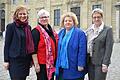 Vier von vielen Dutzend Frauen, die sich in der Region für Frauenrechte engagieren (von links): Simone Strohmayr, frauenpolitische Sprecherin der SPD-Landtagsfraktion, Rita Mocker, Vertreterin der Frauen im VdK-Kreisverband Würzburg, Bezirkstagsvizepräsidentin Eva-Maria Linsenbreder und Monika Fischer, ehemalige Vorsitzender des Bezirksfrauenrat von ver.di.