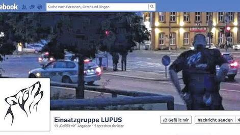 Die Facebook-Startseite der Einsatzgruppe Lupus: Deren Mitglieder laufen als Nachbarschaftswache im Würzburger Nachtleben Streife. Die Polizei ermittelt.