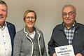 Robert Schierling und Bernhard Weissenberger mit Susanne Keller&nbsp;