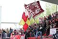 'Wir sind wieder da, der Chef der Regionalliga'. Am Samstag machten die Fans der Würzburger Kickers auch beim Heimspiel gegen die Reserve der SpVgg Greuther Fürth stehende Stimmung.
