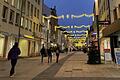 Von Weihnachtsrummel keine Spur: Schweinfurts Innenstadt am 16. Dezember nachmittags – nur wenige sind unterwegs.