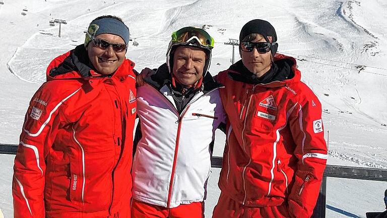 Stefan Schütz, Marc Girardelli, Markus Sertl: Das Ski-Dreigespann verbreitet in Serfaus richtig Spaß &ndash; auf und neben der Piste.