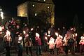 Die Fackelwanderung zur Burg Grumbach wurde von Miriam Knorr-Keller vom Familienbeirat und dem Vorsitzenden der Unterpleichfelder Kirchenverwaltung, Reinhard Schraud, organisiert.