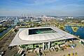Die Volkswagen Arena in Wolfsburg       -  Was bedeutet die Volkswagen-Krise für den Fußballclub VfL Wolfsburg?