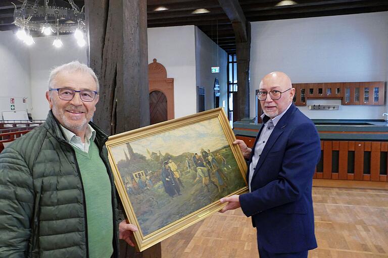 Leider kein Ausnahmefund, sondern 'nur' ein Kunstdruck aus den 1930er-Jahren. Der Miltenberger Fachman Ramon Bamberger kennt sich aus. Leider kein Ausnahmefund, sondern 'nur' ein Kunstdruck aus den 1930er-Jahren. Der Miltenberger Fachman Ramon Bamberger kennt sich aus.