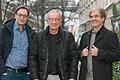 Die Filminitiative, die jährlich das internationale Filmwochenende organisiert, wird von einem neuen Vorstand geleitet. Im Bild: die beiden neuen Vorstände Florian Hoffmann (links) und Werner Schmitt (rechts) mit dem alten Vorstand Thomas Schulz (Mitte).
