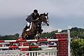 Ingo Jungblut (Bild) gewann im Jahr 2005 auf Ricarda das abschließende S-Springen beim Rakoczy-Turnier.  Foto: Hopf       -  Ingo Jungblut (Bild) gewann im Jahr 2005 auf Ricarda das abschließende S-Springen beim Rakoczy-Turnier.  Foto: Hopf