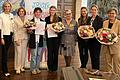 Viktoria May, Andrea Werner, Eva Boyks, Sophie Molitor, Sabine Horn, Michaela Schlotter, 3.Bürgermeisterin Judith Roth-Jörg, Gleichstellungsbeauftragte der Stadt Würzburg Petra Kraft.
