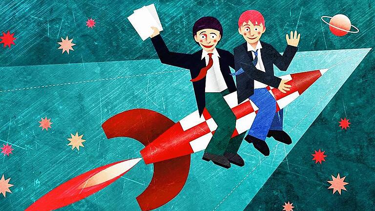 Geht ab wie 'ne Rakete: Das wünscht sich mancher Jungunternehmer für sein Start-up.