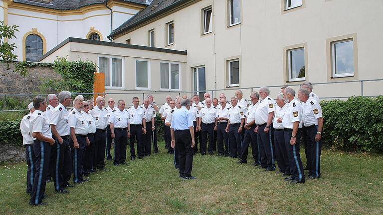Der Polizeichor sang am Käppele.