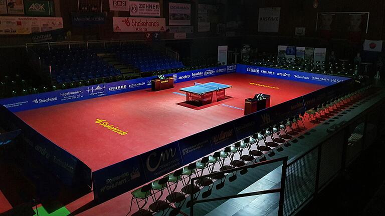 Zum Saisonauftaktspiel des Tischtennis-Bundesligisten TSV Bad Königshofen am 6. September in der Shakehands-Arena gegen Fulda sind keine Zuschauer zugelassen. Zum Saisonauftaktspiel des Tischtennis-Bundesligisten TSV Bad Königshofen am 6. September in der Shakehands-Arena gegen Fulda sind keine Zuschauer zugelassen.