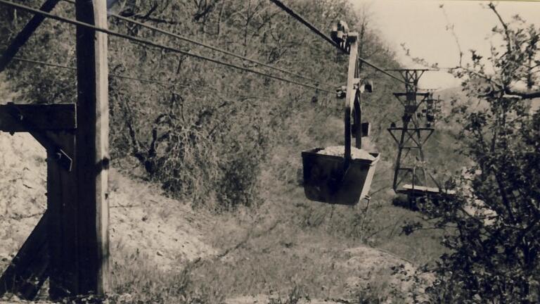 Seilbahnablaufstation 1958. Seilbahnablaufstation 1958.