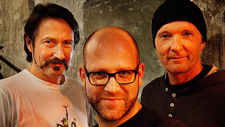 Die Monkeyman Band: Michel Hauck, Marcus Schniedermeier und Peter Wirth.