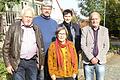 Im Bild (von links): Schriftführer Wolfgang Peter, 3. Vorsitzender Martin Truckenbrodt, Schatzmeisterin Micalela Steinbach, 2. Vorsitzender Manfred Hofmann, 1. Vorsitzender Otto Weger